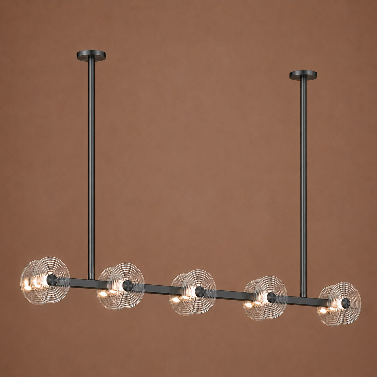 Cirkulos Lunos 10 Light LED Linear Bar Pendant