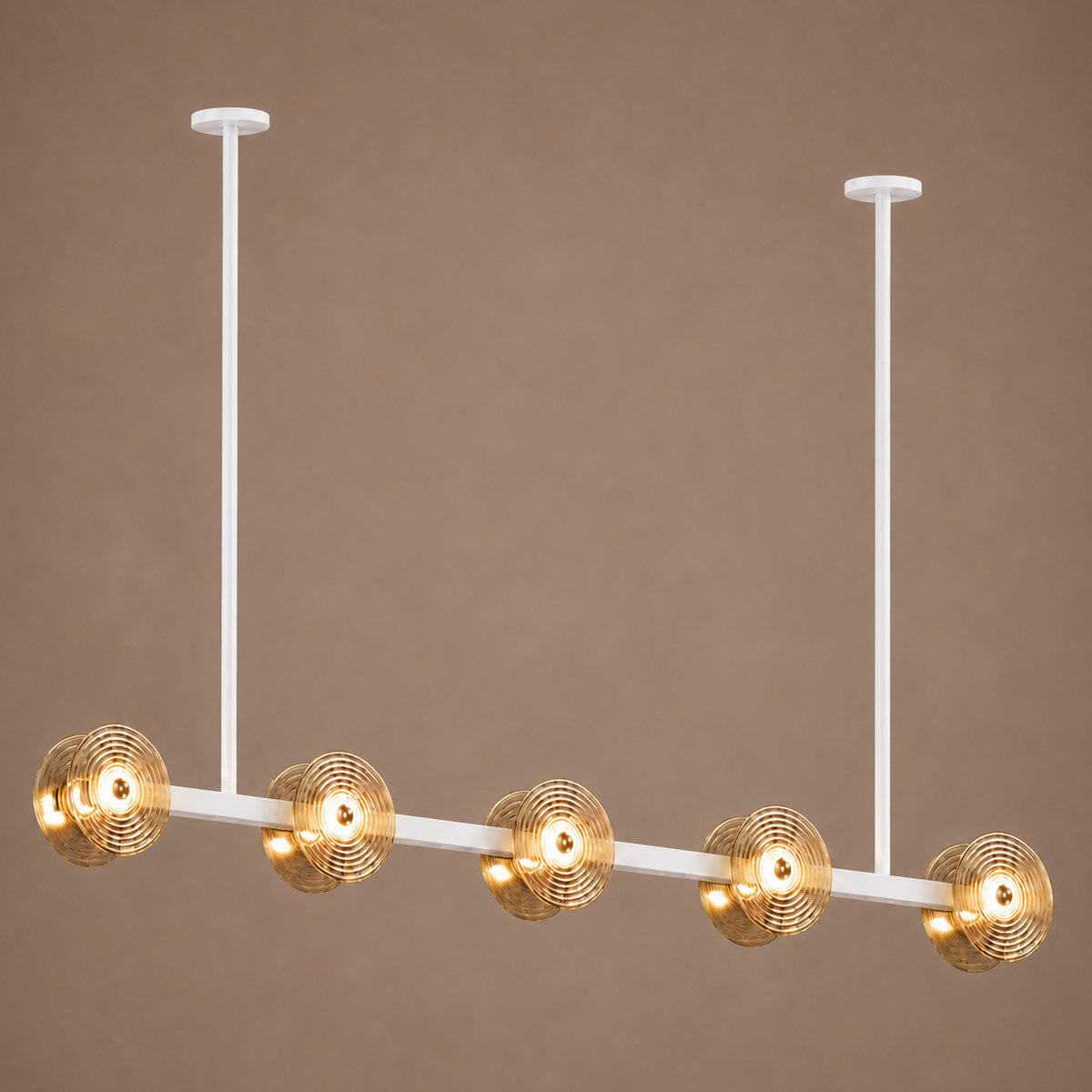 Cirkulos Lunos 10 Light LED Linear Bar Pendant