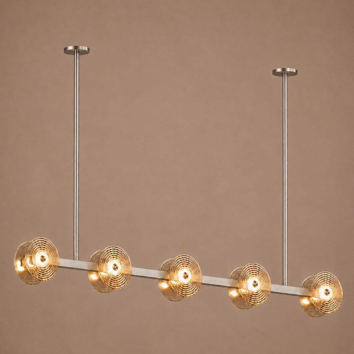 Cirkulos Lunos 10 Light LED Linear Bar Pendant