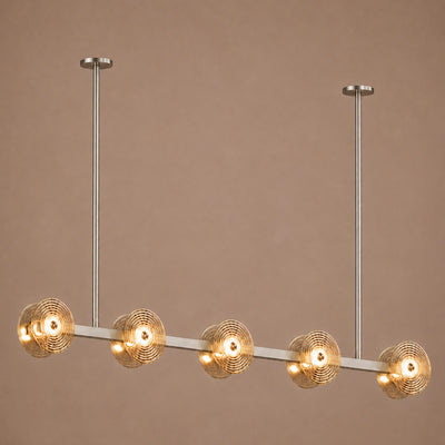 Cirkulos Lunos 10 Light LED Linear Bar Pendant