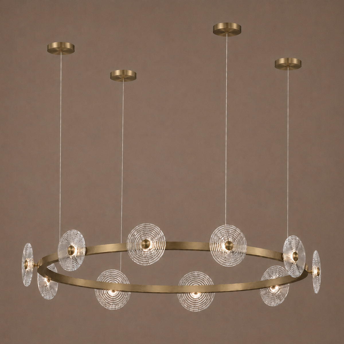 Cirkulos Lunos 10 Light LED Round Pendant