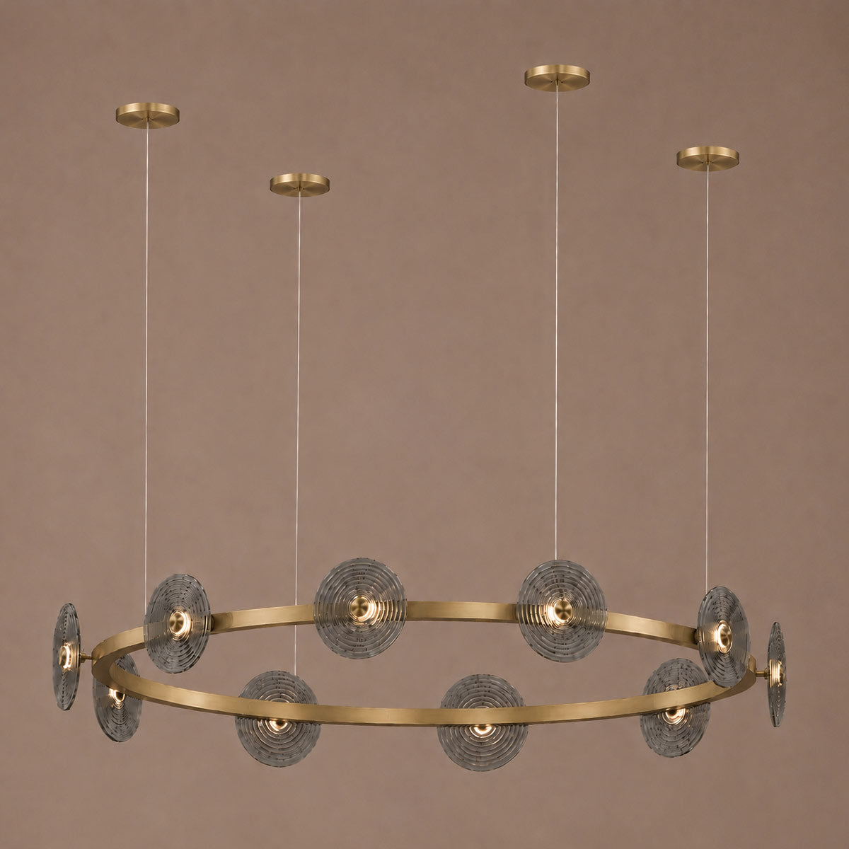 Cirkulos Lunos 10 Light LED Round Pendant