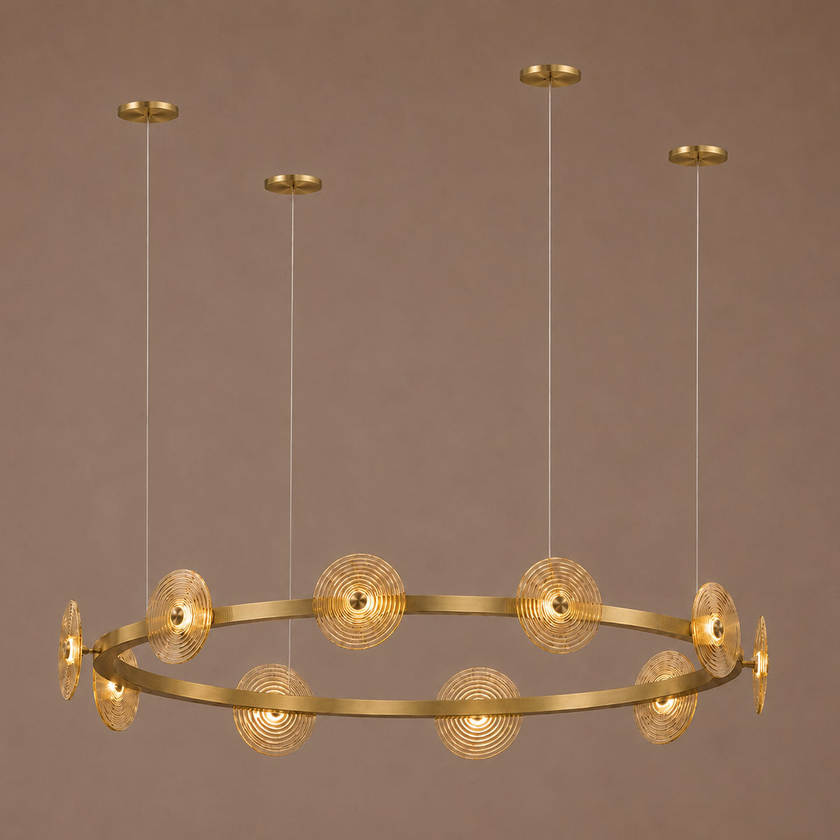 Cirkulos Lunos 10 Light LED Round Pendant