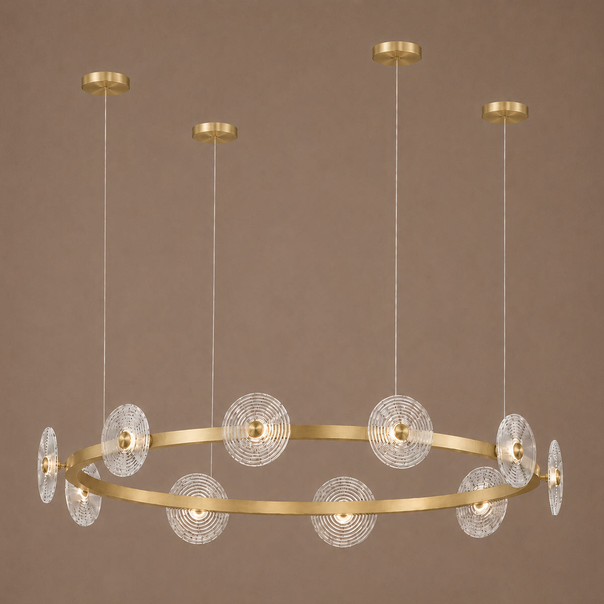 Cirkulos Lunos 10 Light LED Round Pendant