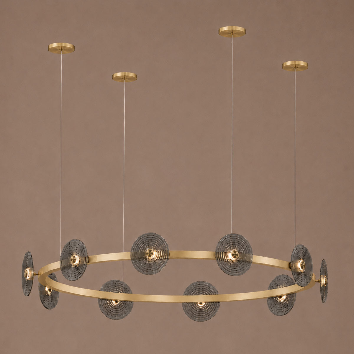 Cirkulos Lunos 10 Light LED Round Pendant