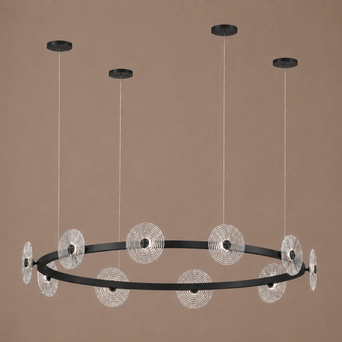 Cirkulos Lunos 10 Light LED Round Pendant