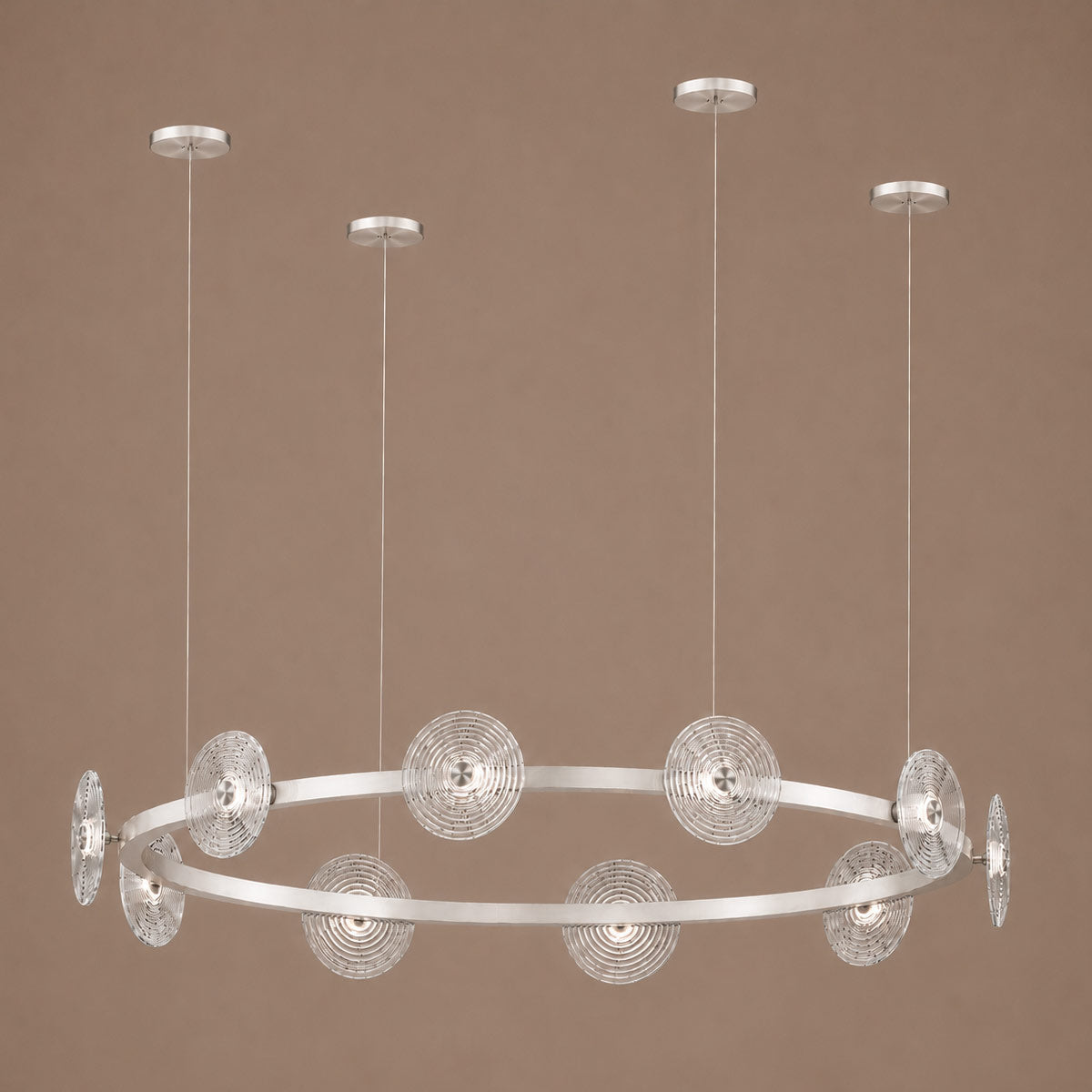 Cirkulos Lunos 10 Light LED Round Pendant