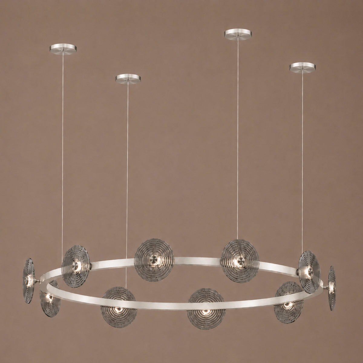 Cirkulos Lunos 10 Light LED Round Pendant