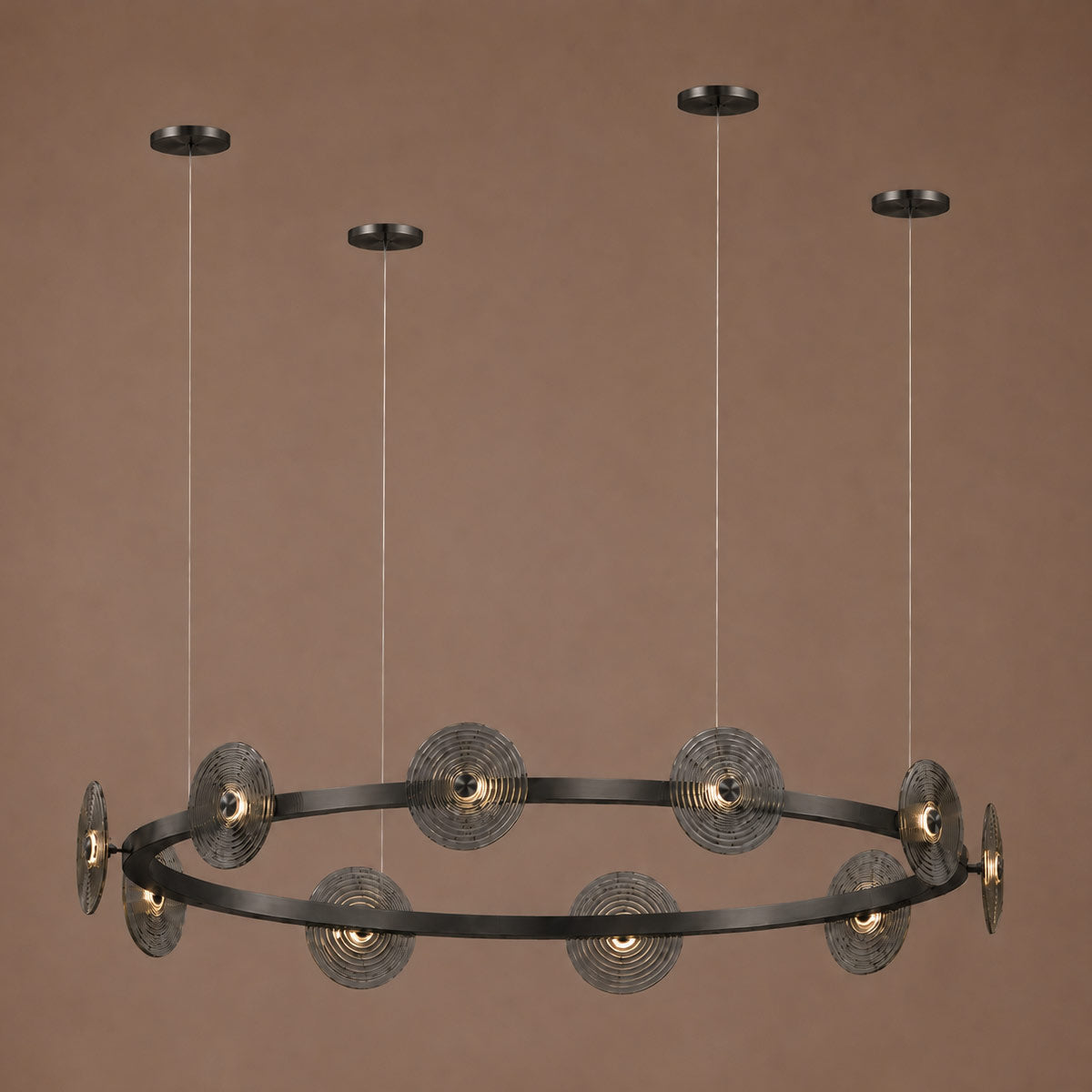 Cirkulos Lunos 10 Light LED Round Pendant