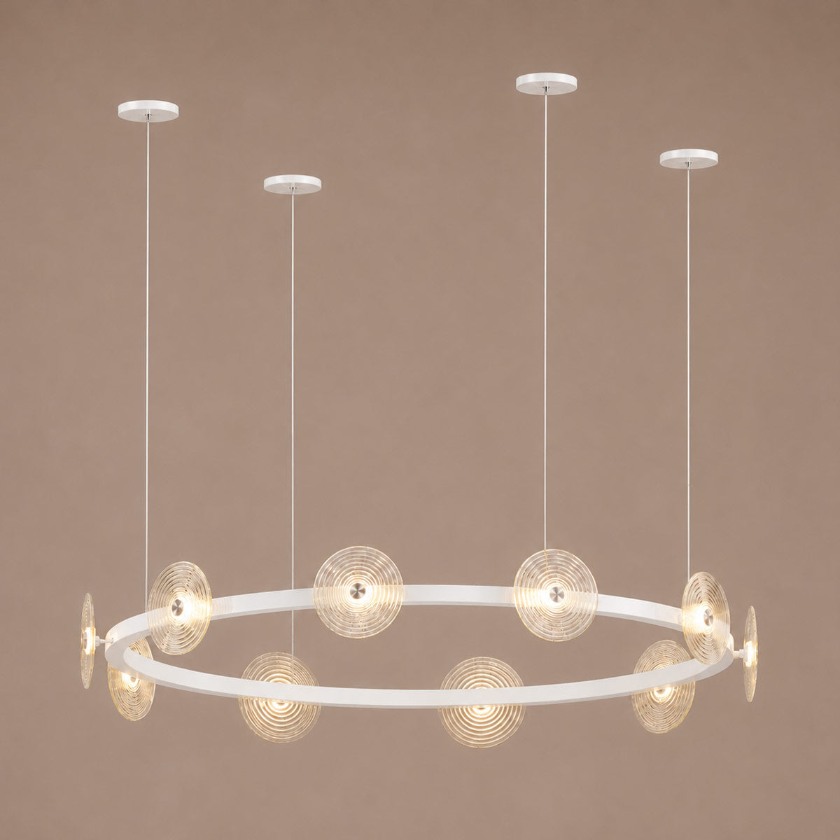 Cirkulos Lunos 10 Light LED Round Pendant