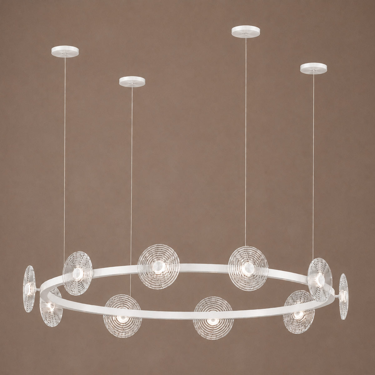 Cirkulos Lunos 10 Light LED Round Pendant
