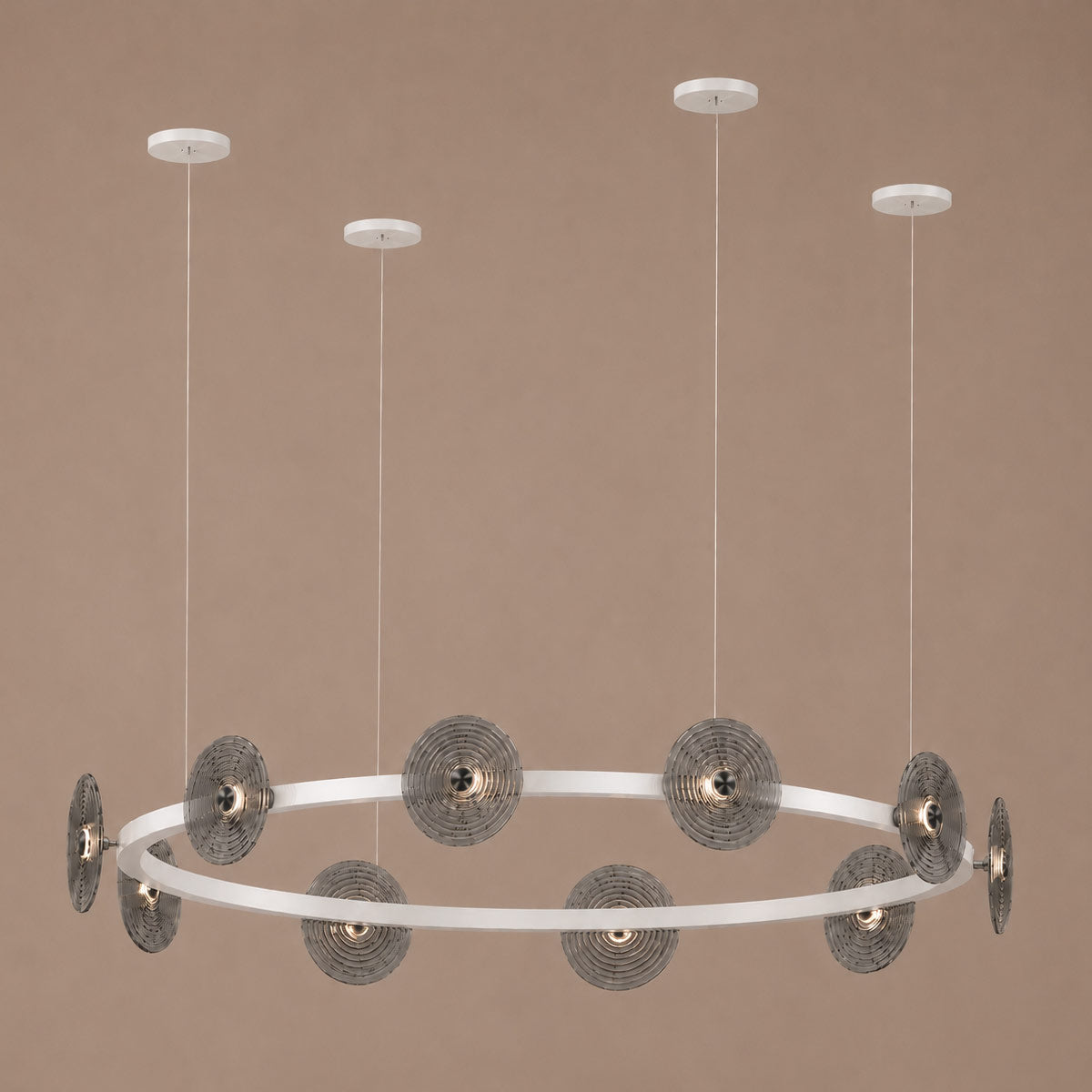 Cirkulos Lunos 10 Light LED Round Pendant