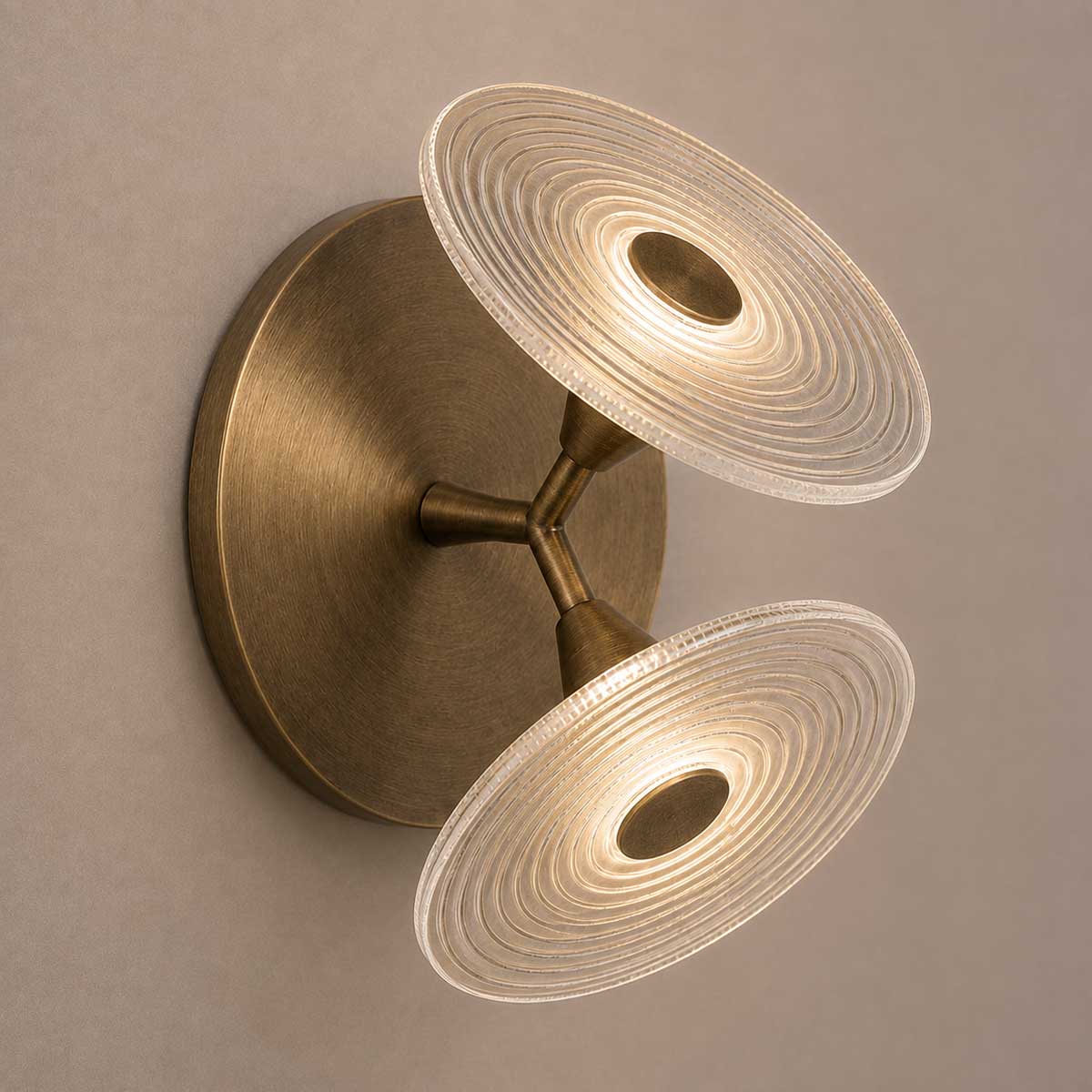 Cirkulos Lunos 2 Light LED Angled Wall Light