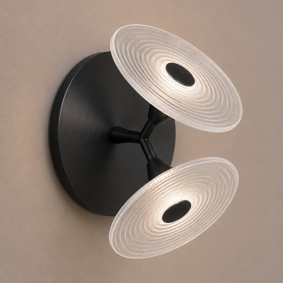 Cirkulos Lunos 2 Light LED Angled Wall Light