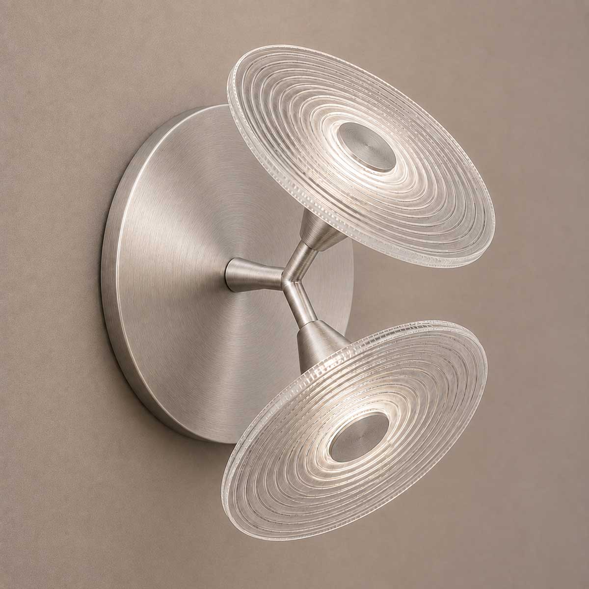 Cirkulos Lunos 2 Light LED Angled Wall Light