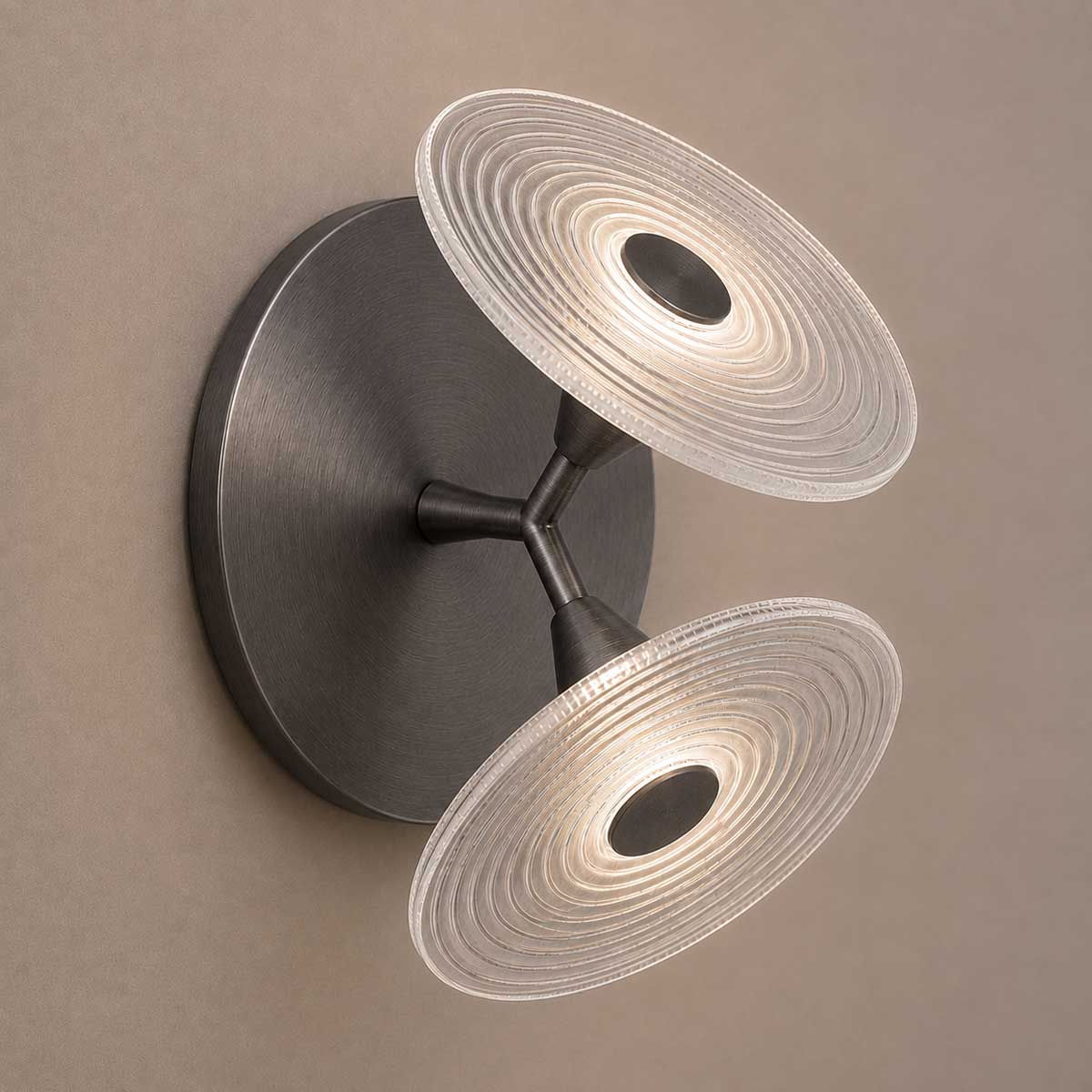Cirkulos Lunos 2 Light LED Angled Wall Light