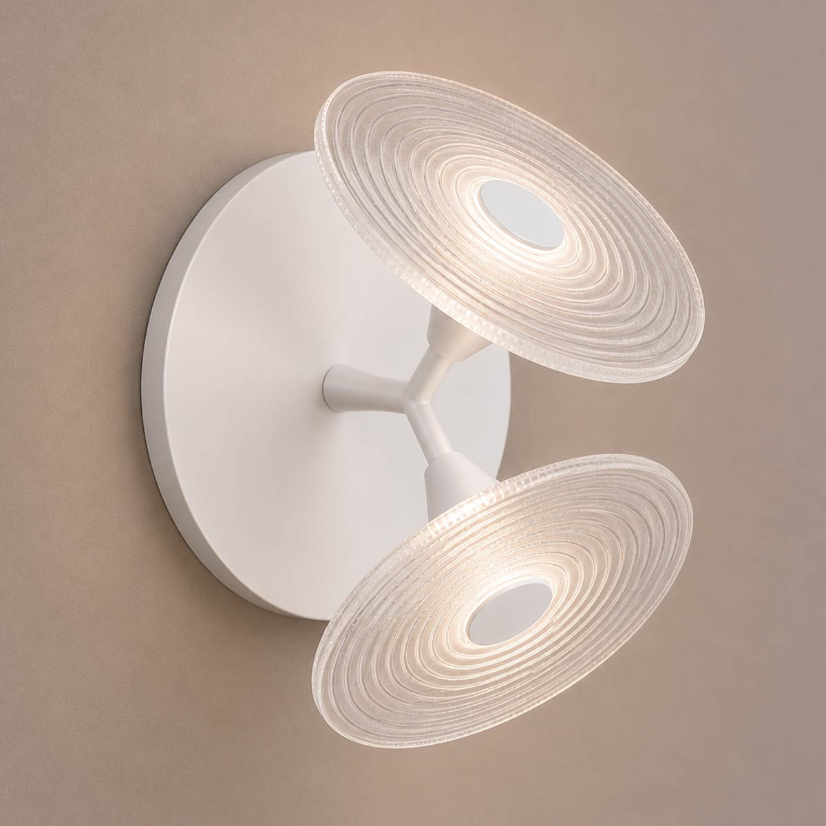 Cirkulos Lunos 2 Light LED Angled Wall Light