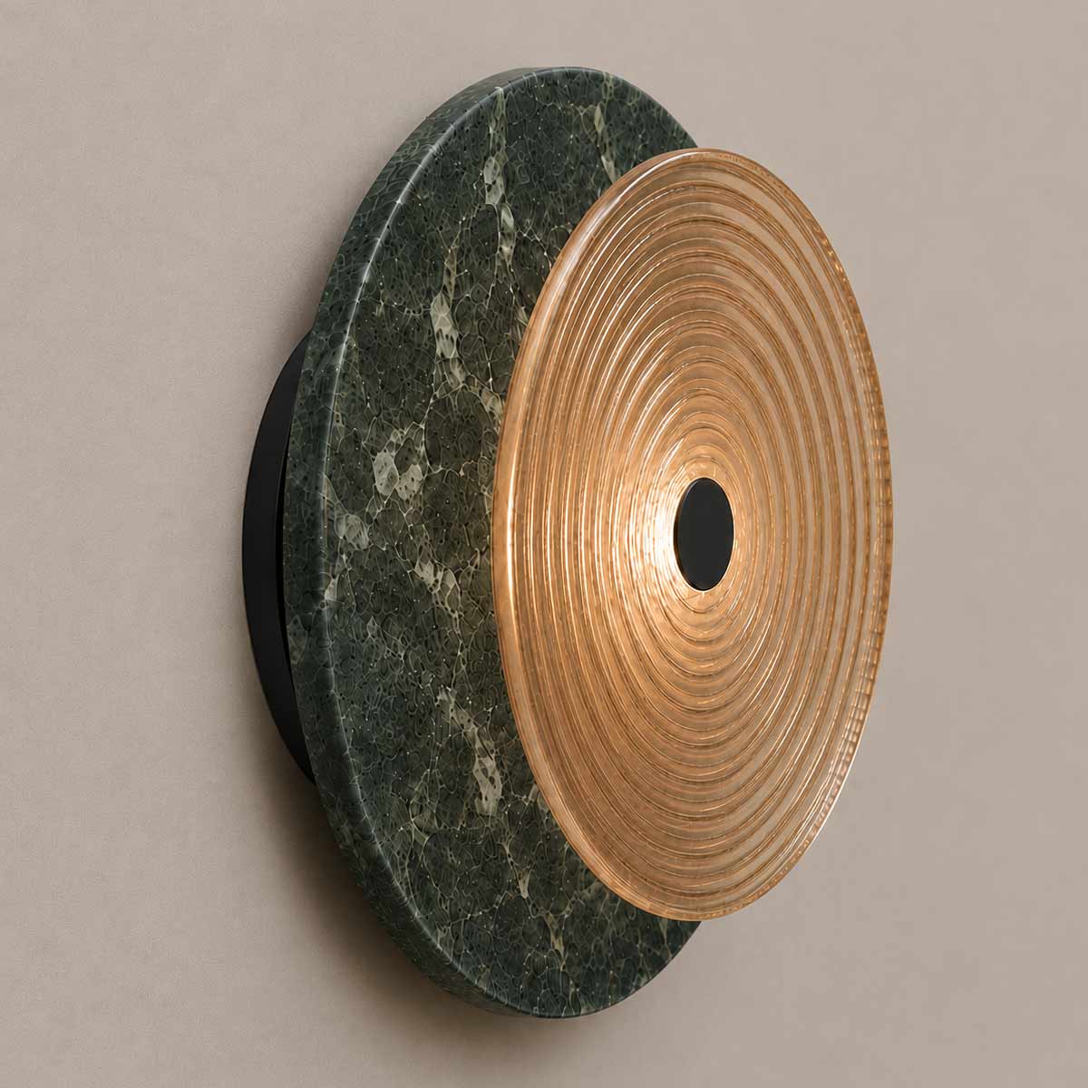 Cirkulos Marbello Lunos Green Verde Marble LED Wall Light