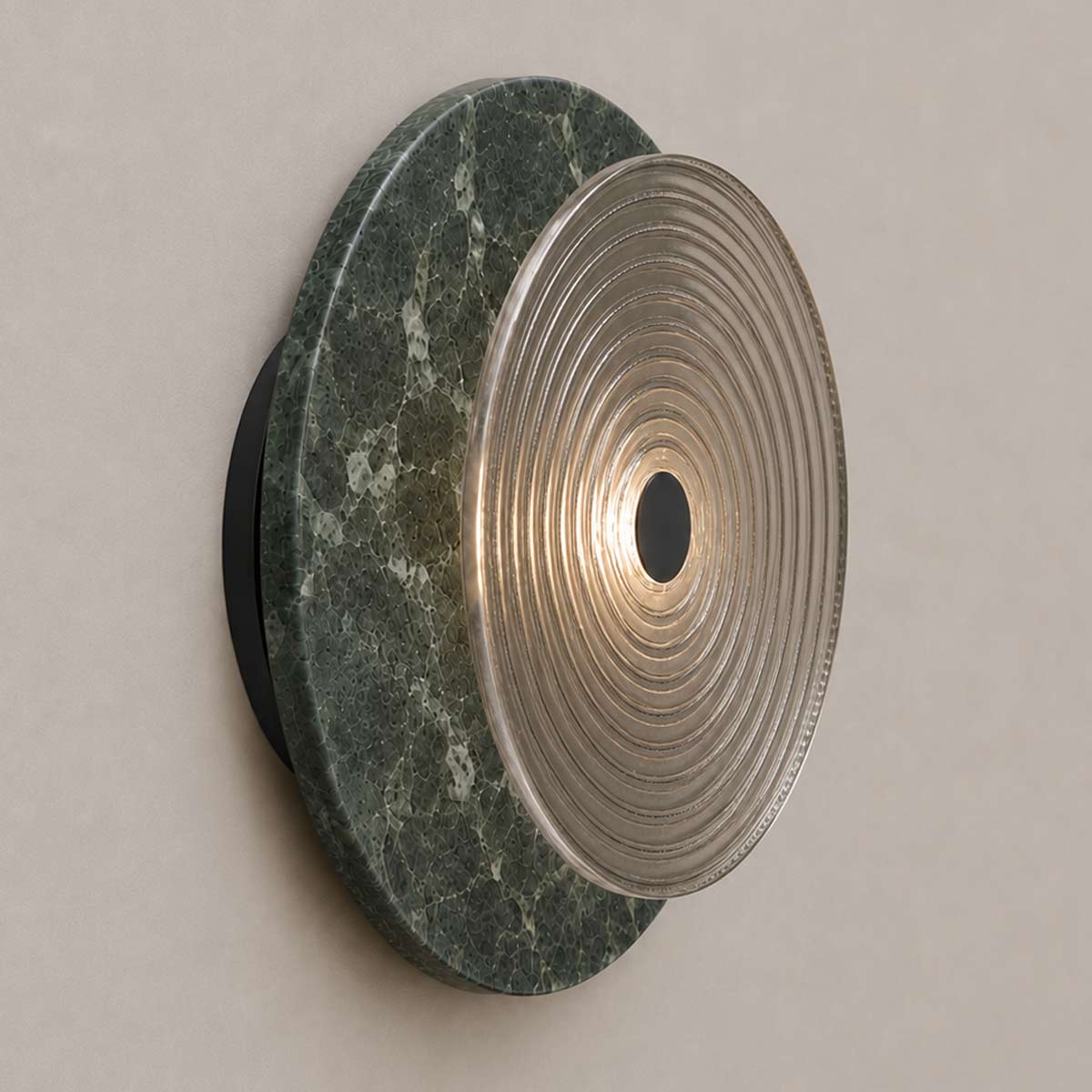 Cirkulos Marbello Lunos Green Verde Marble LED Wall Light