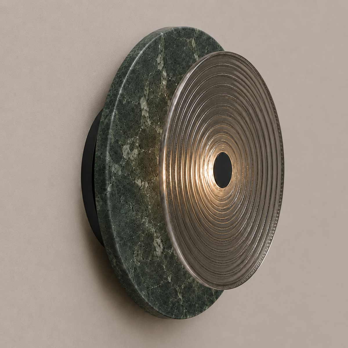 Cirkulos Marbello Lunos Green Verde Marble LED Wall Light