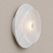 Cirkulos Marbello Lunos White Marble LED Wall Light