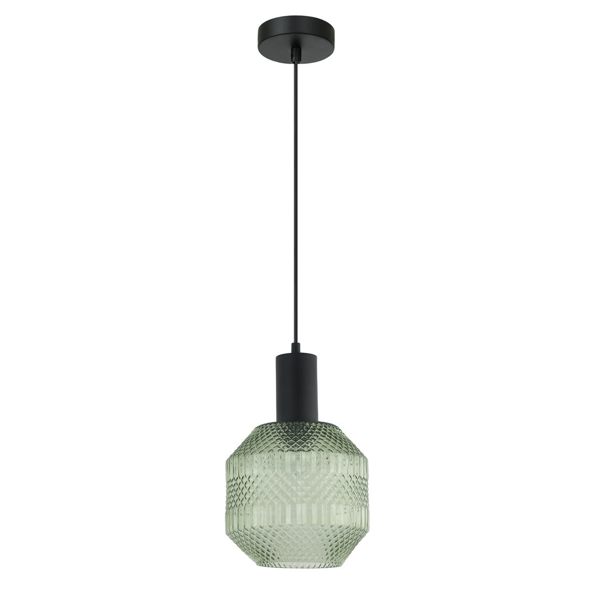 Maraca 1 Light Quadrilateral Segment Glass Pendant Light
