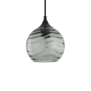 Marbre 1 Light Interior Wavy Wine Glass Pendant Light