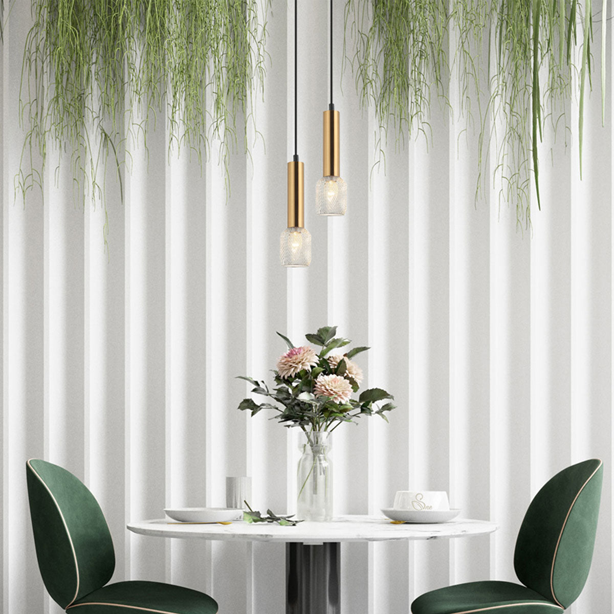 Mikro Interior Cylinder Mesh Pendant Light
