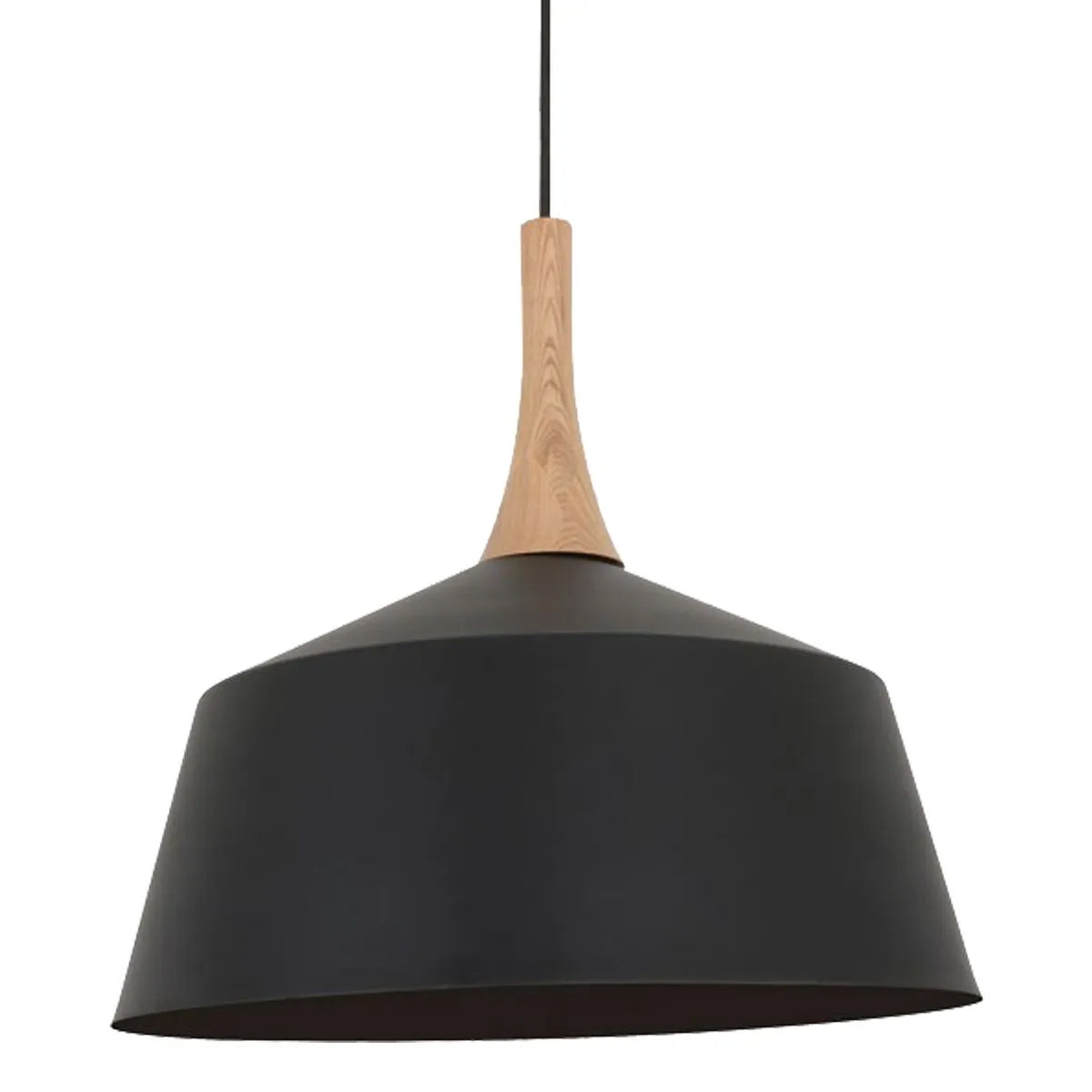 Nordic Metal & Oak 270mm Small Pendant Light