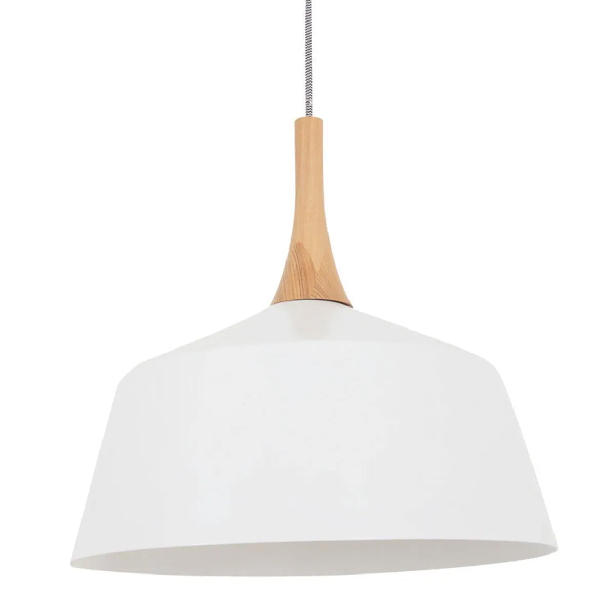 Nordic Metal & Oak 270mm Small Pendant Light