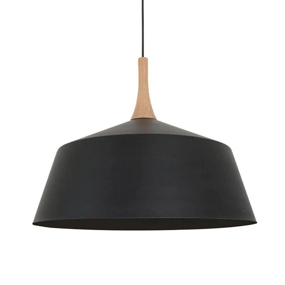 Nordic Metal & Oak 270mm Small Pendant Light