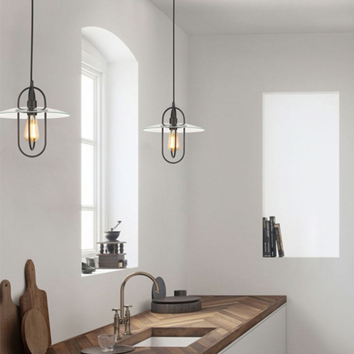 Papillon Interior Glass Coolie Pendant Light