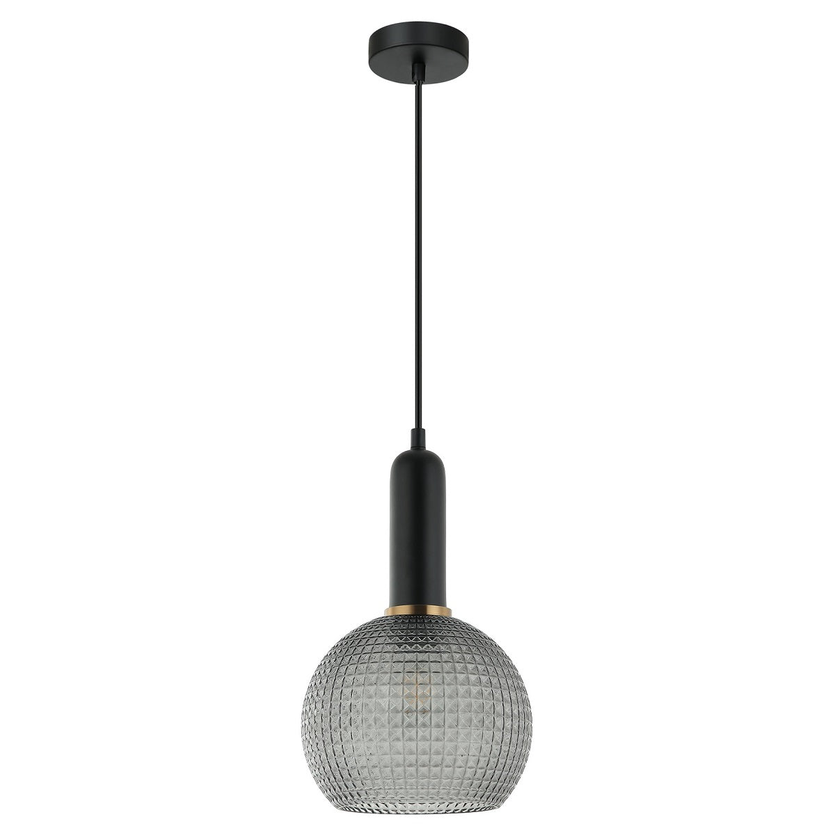 Pelota 1 Light Interior Wine Glass Segmented Glass Pendant Light