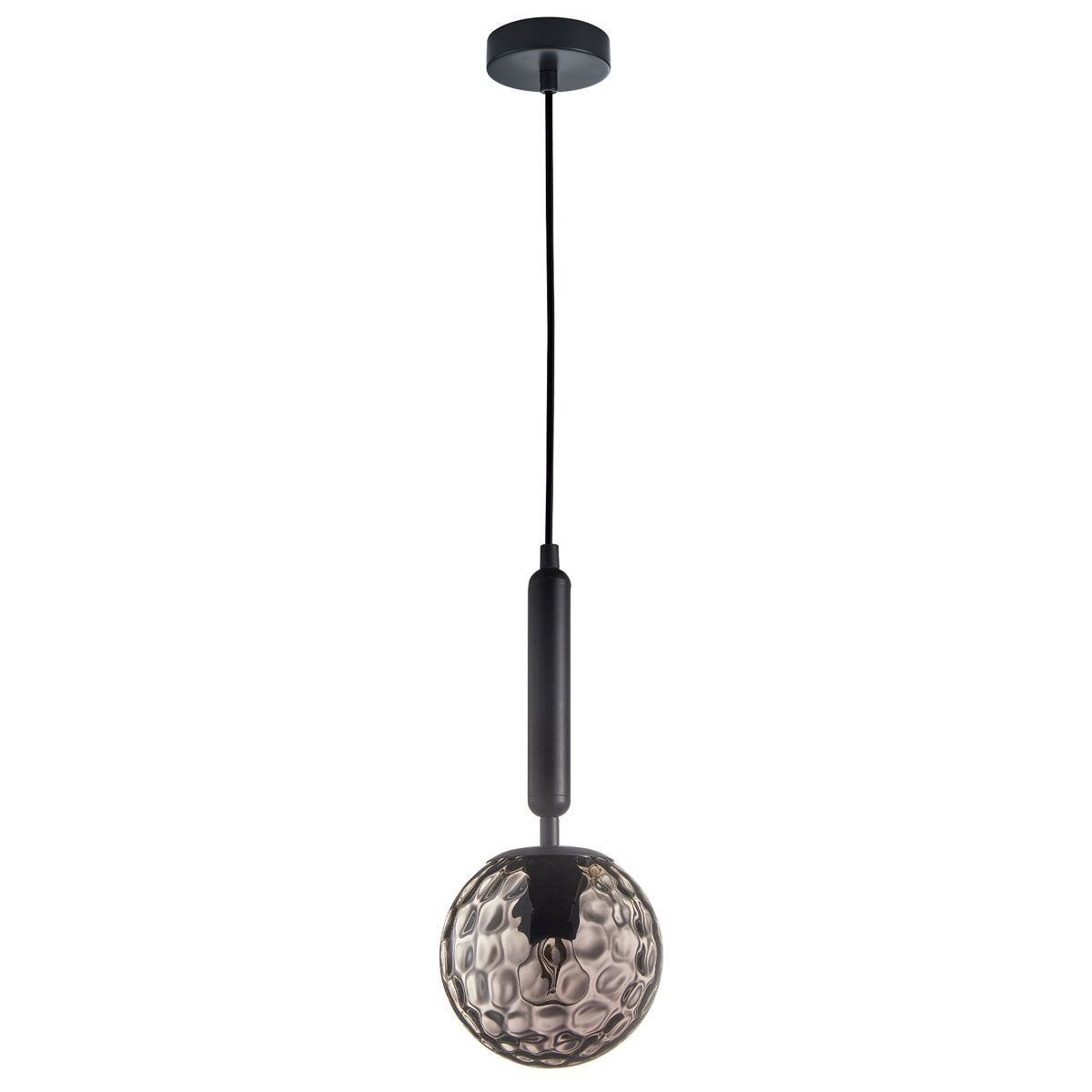 Trattino 1 Light Interior Spherical Crater Glass Shape Pendant Light