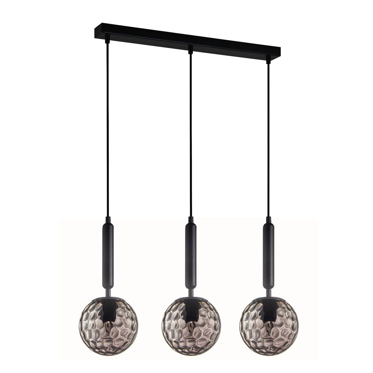 Trattino 3LT Interior Spherical Crater Glass Shape  Bar Pendant Light
