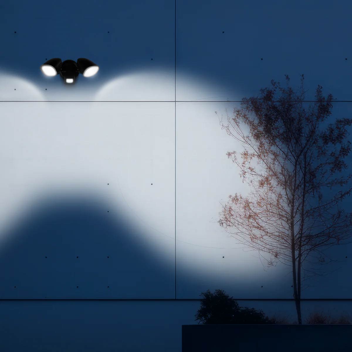Clarion Twin Outdoor Sensor Spotlight with LED