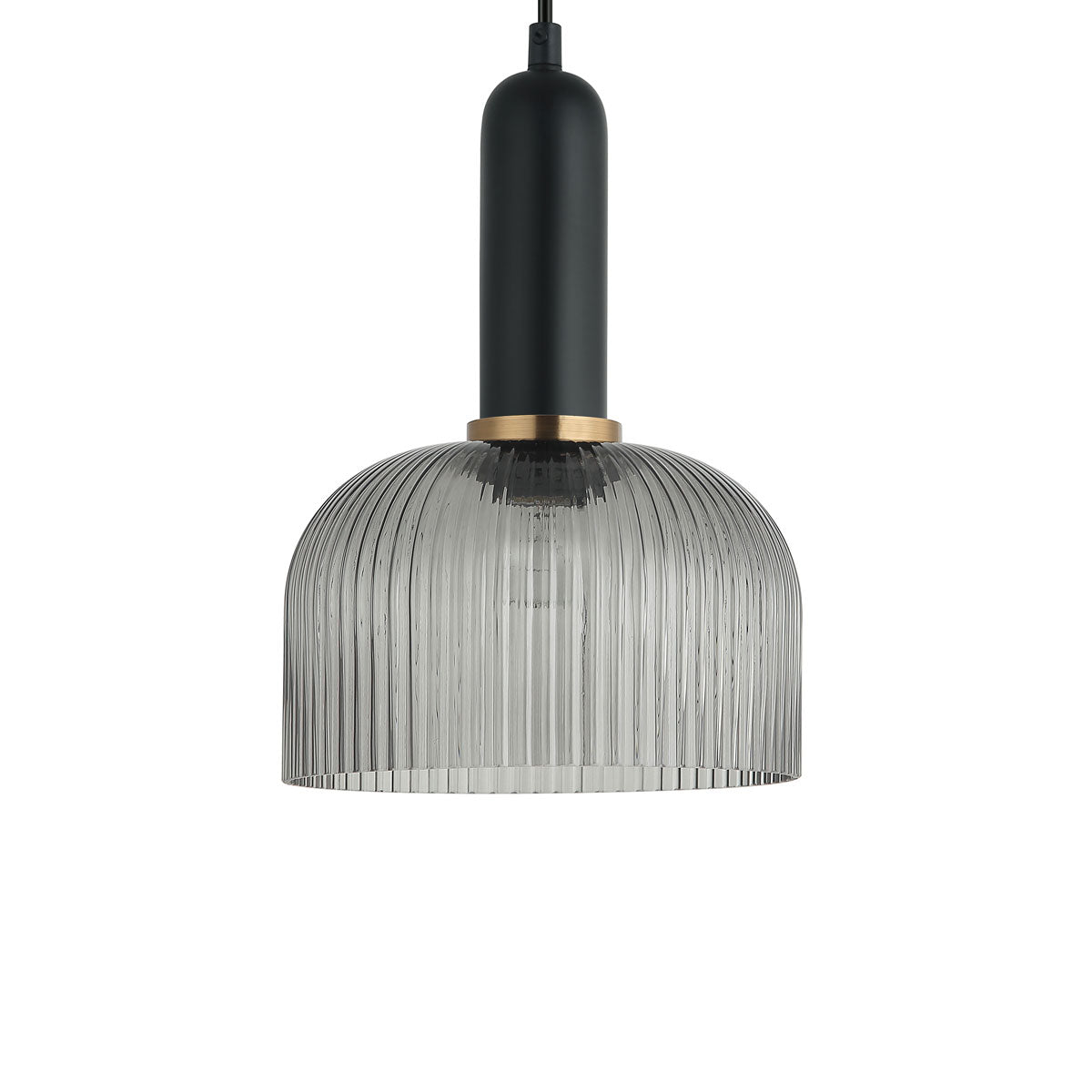Vintaj 1 Light Interior Dome Ribbed Glass Pendant Light