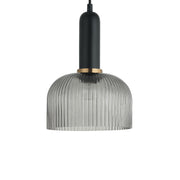 Vintaj 1 Light Interior Dome Ribbed Glass Pendant Light