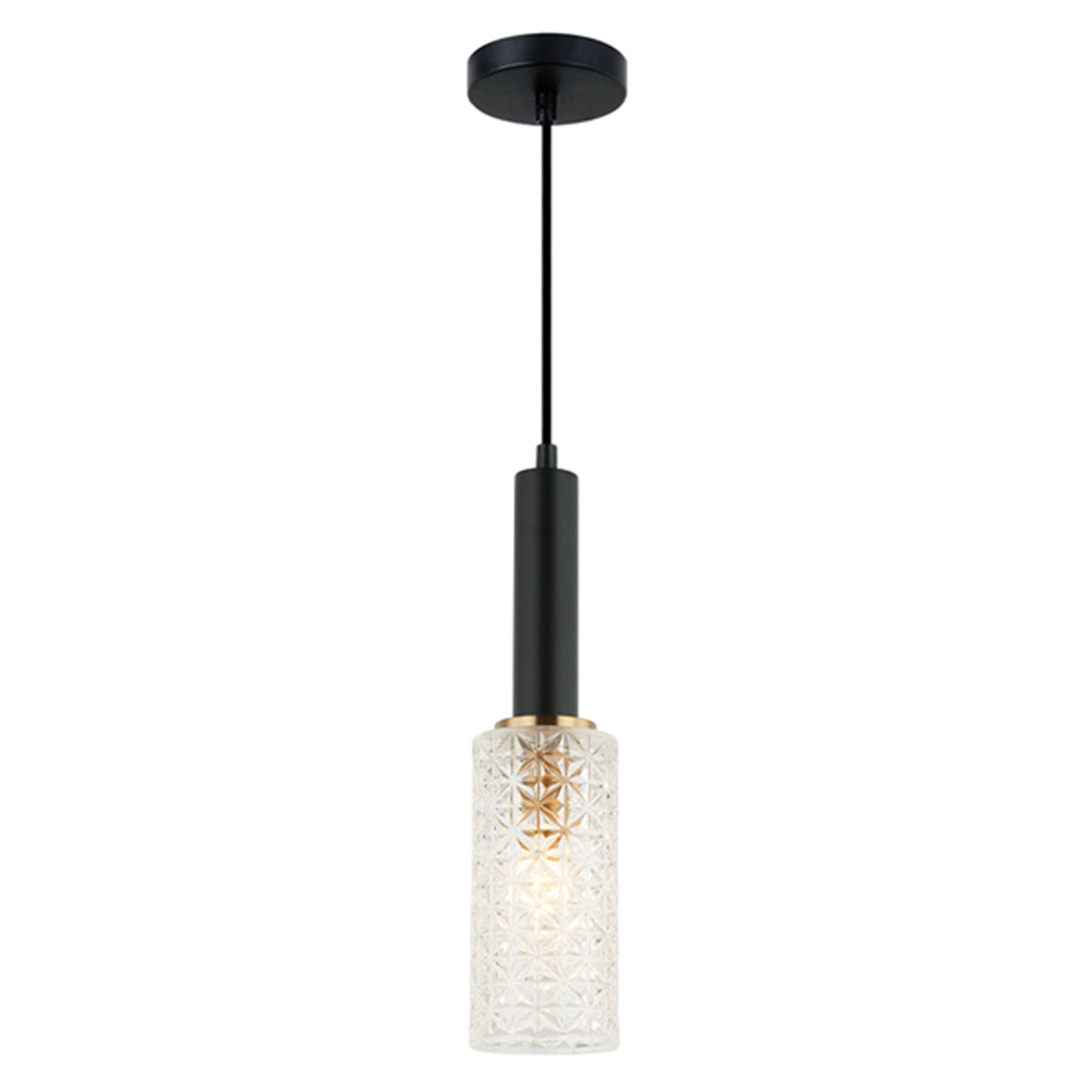 Cleo Oblong Cut Glass Pendant Light