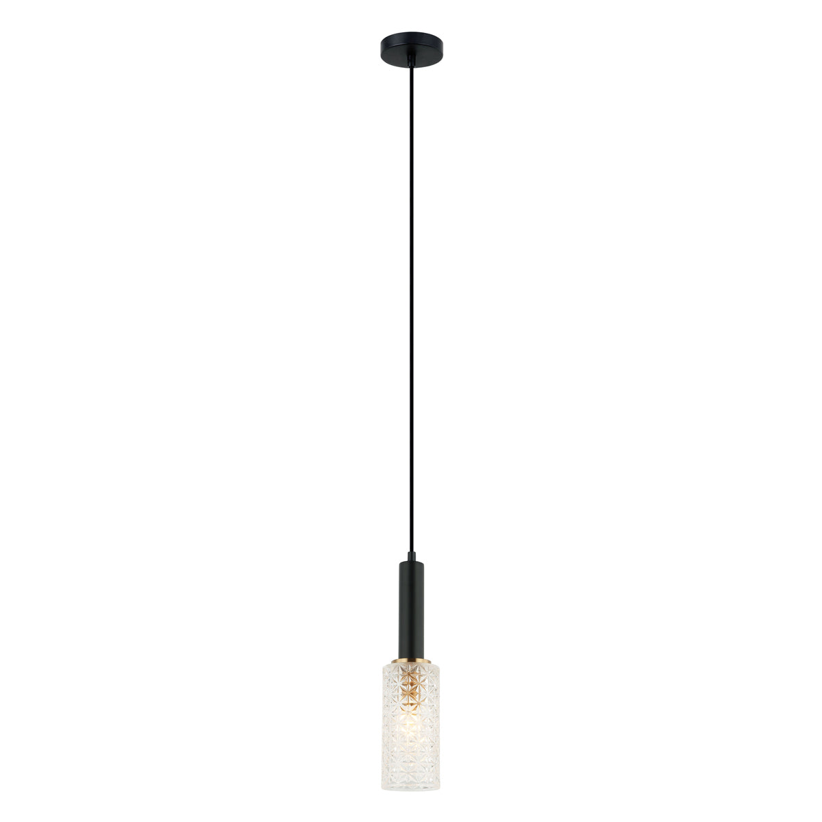 Cleo Oblong Cut Glass Pendant Light