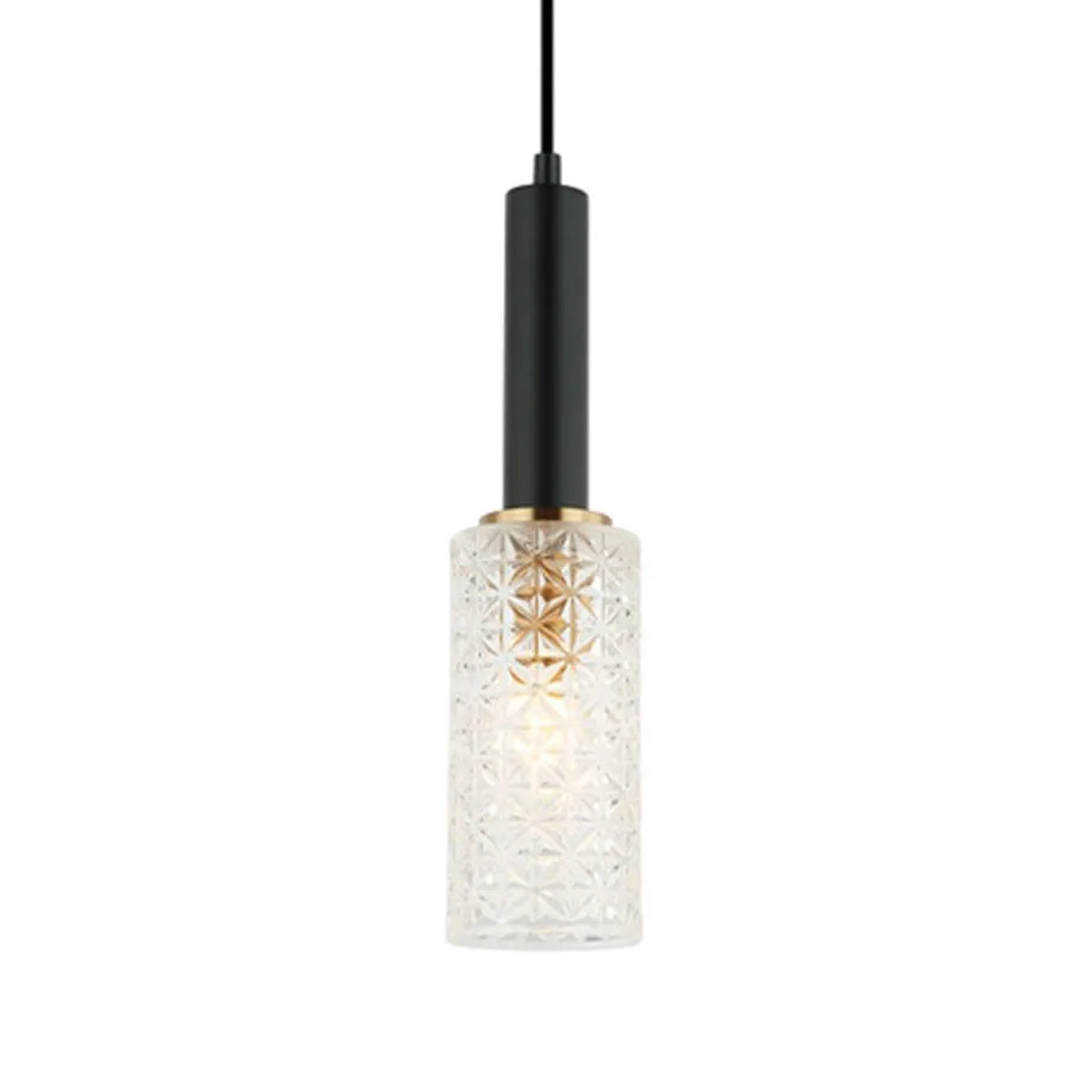 Cleo Oblong Cut Glass Pendant Light