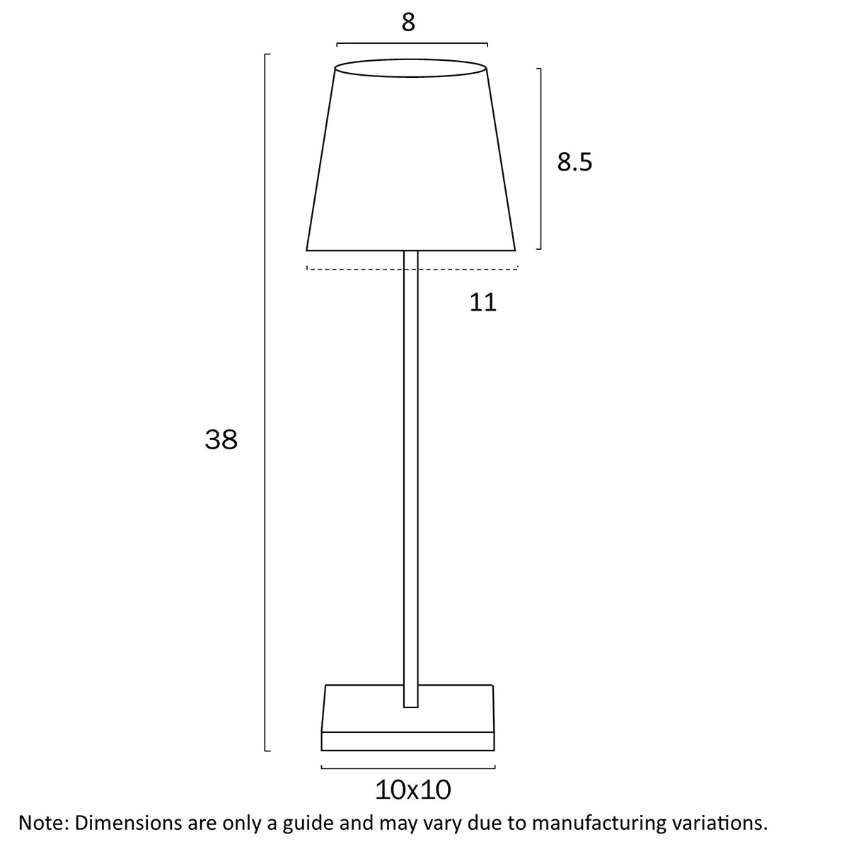 Clio Rechargeable LED Table Lamp with Touch Control