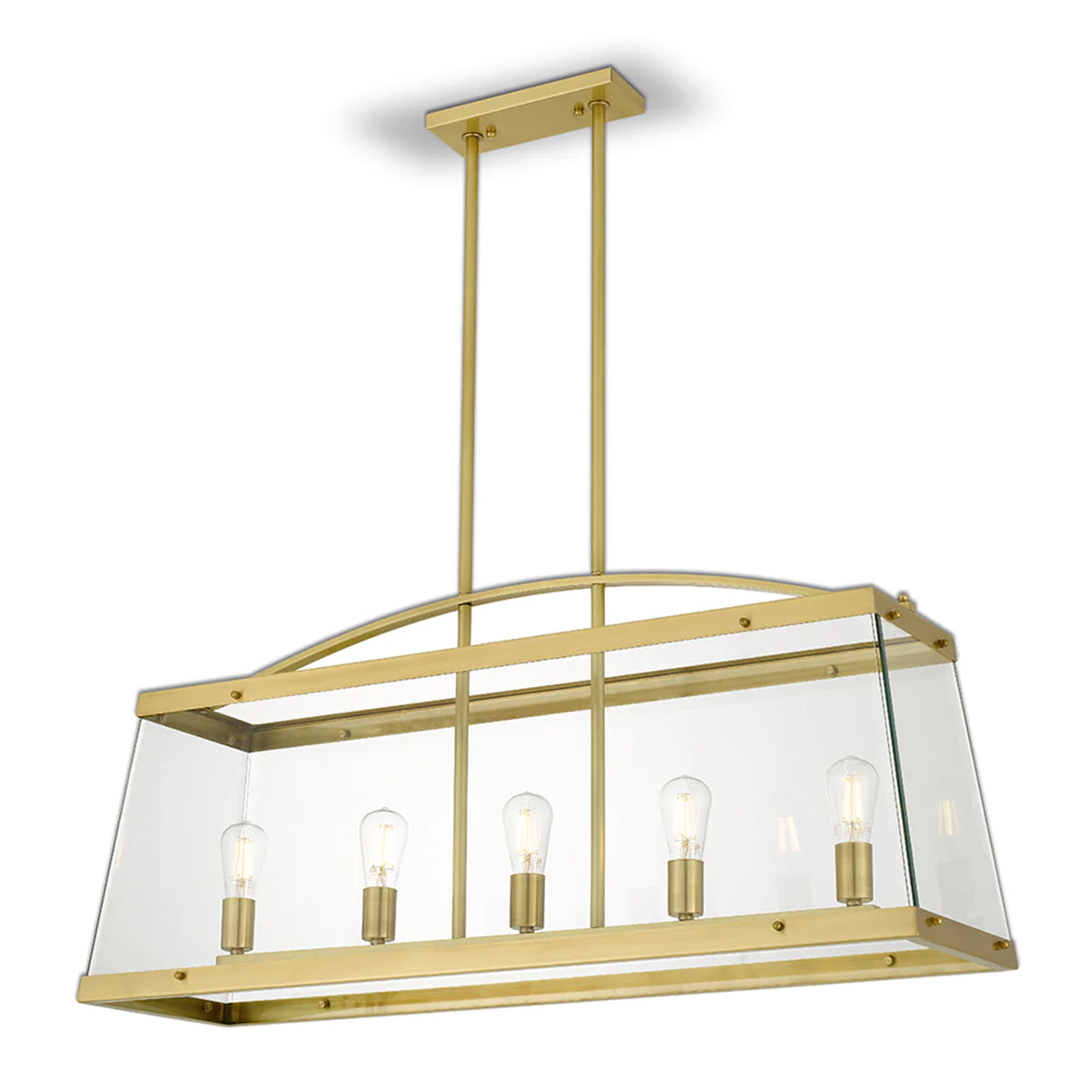 Colair Solid Brass 5-Light Pendant - Classic Style