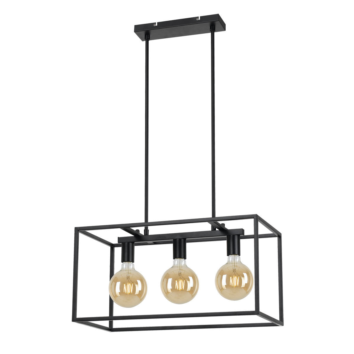 Collins 3 Light Pendant Light with Cage Design