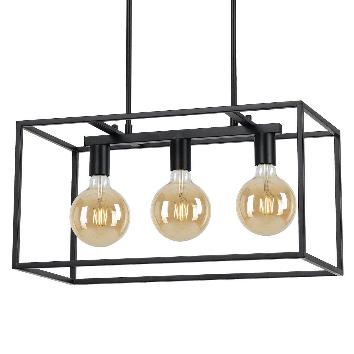 Collins 3 Light Pendant Light with Cage Design