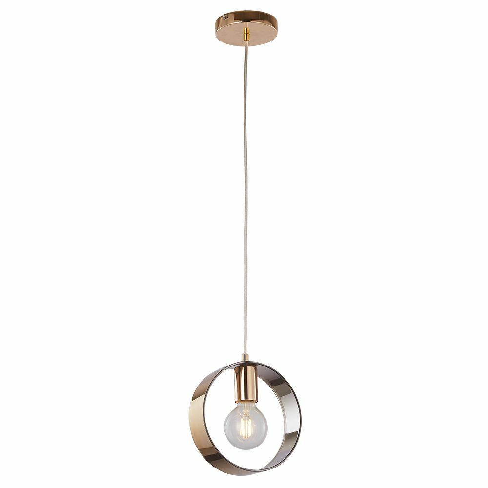 Colossale Single Smoked Glass Pendant Light - 1 Light