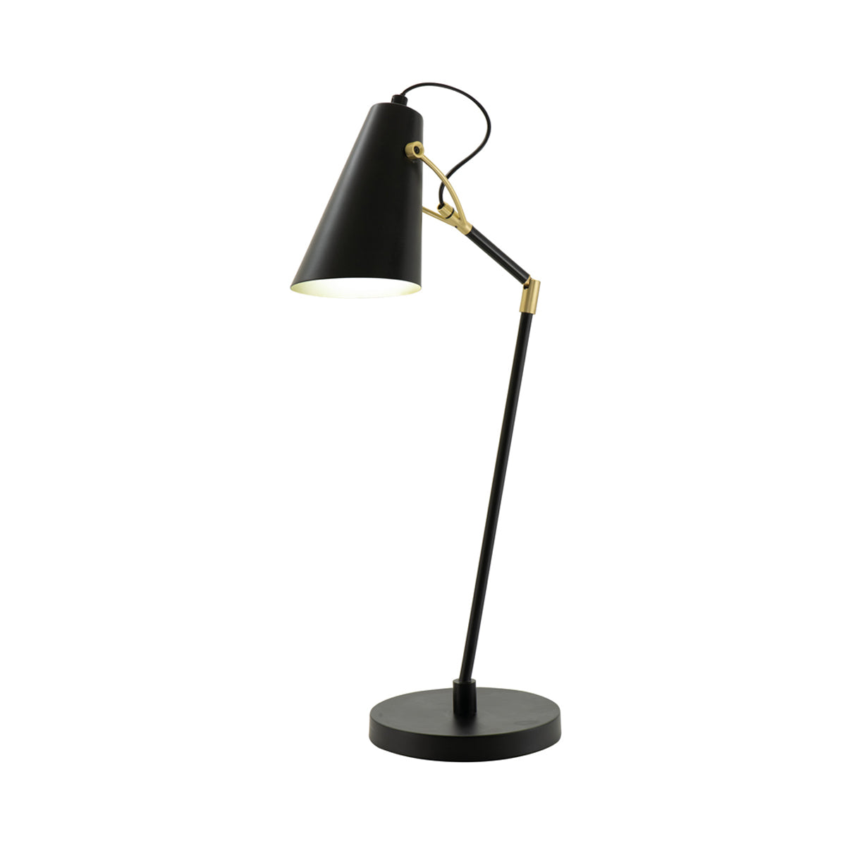 Colton Black & Brushed Brass Table Lamp
