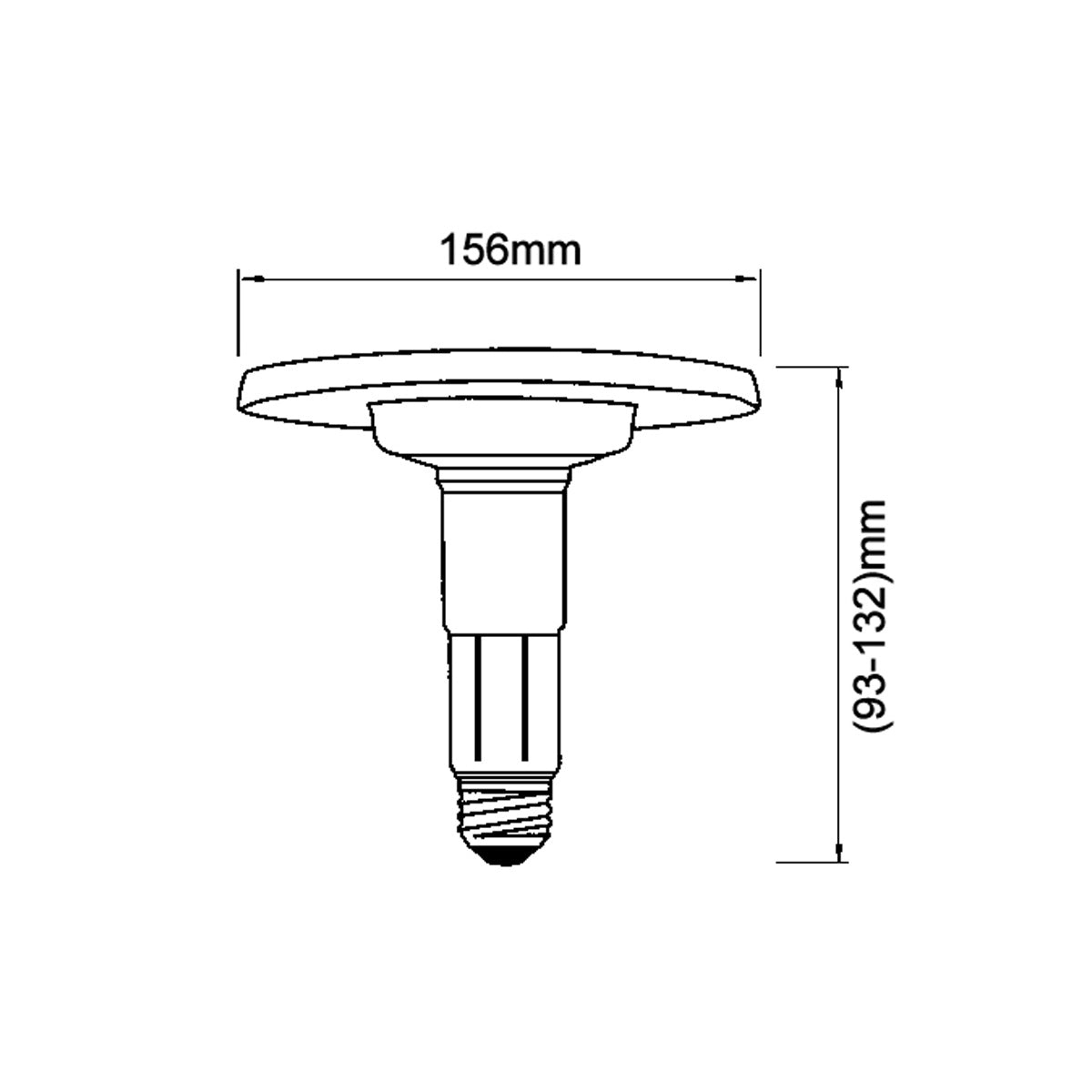 Convert E27 Retrofit R80 Downlight Conversion Kit