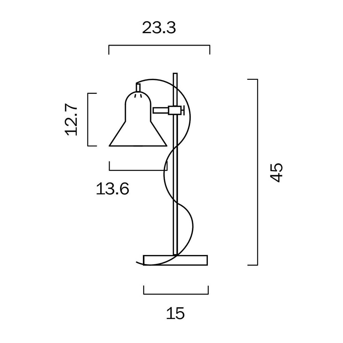 Corelli Table Lamp Adjustable Metal Shade