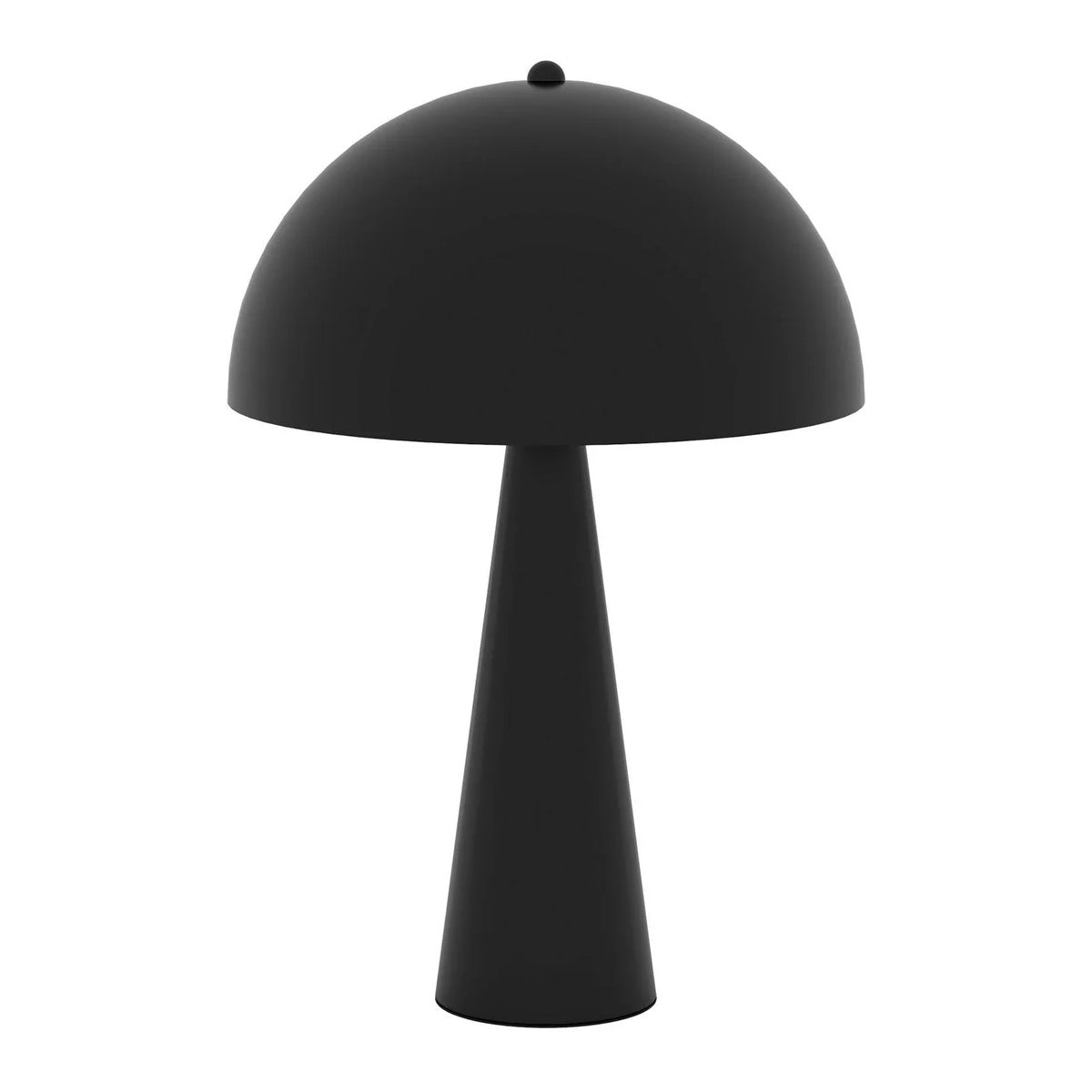 Cremini Table Lamp - Retro Metal Dome - Black